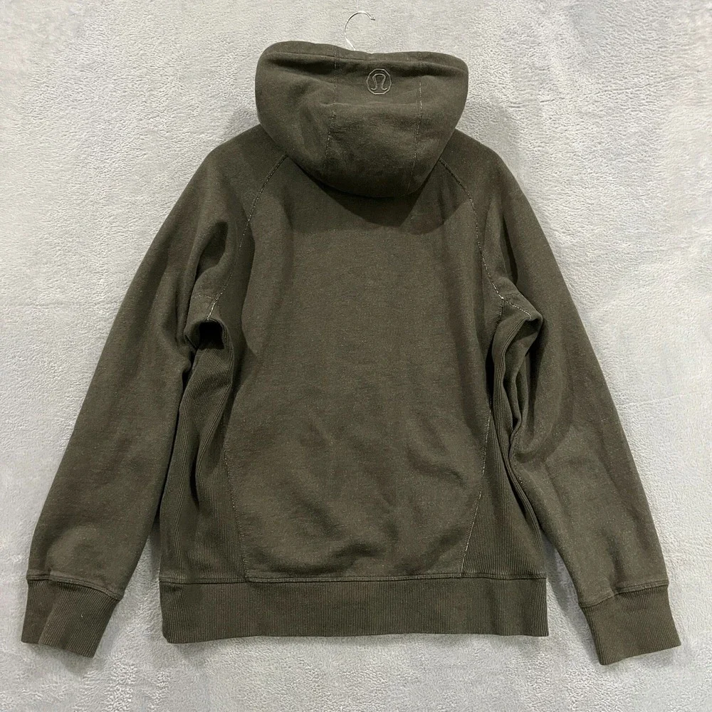 Lululemon Jacket Mens‎ Large Deep Cove Full Zip Hoodie High Neck Heavy Fleece